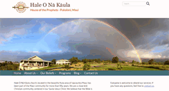 Desktop Screenshot of haleokaula.org