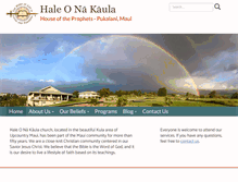 Tablet Screenshot of haleokaula.org
